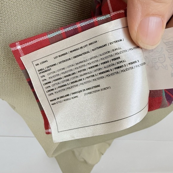 BARACUTA Jacket Men 44 Medium Full Zip Harrington G9 England Fraser Tartan Slim - Picture 8 of 16